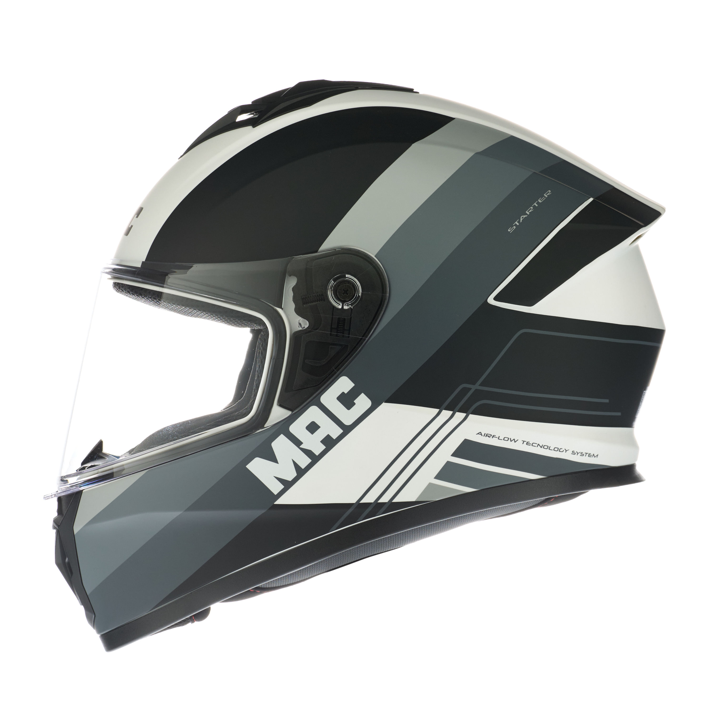 Casco MAC 801 Starter Winexzor Negro / Gris / Mate