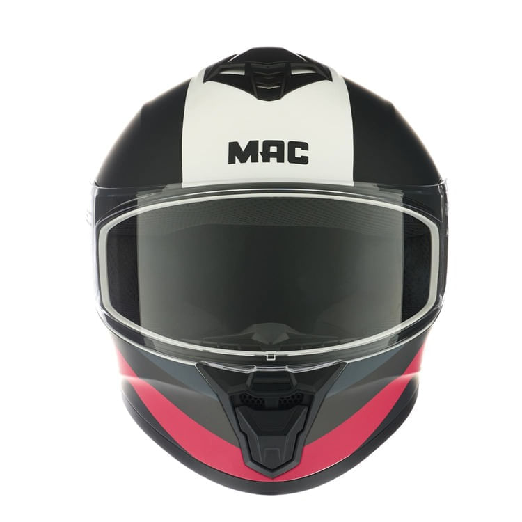 Casco MAC 801 Starter Winexzor Blanco / Rosa / Mate