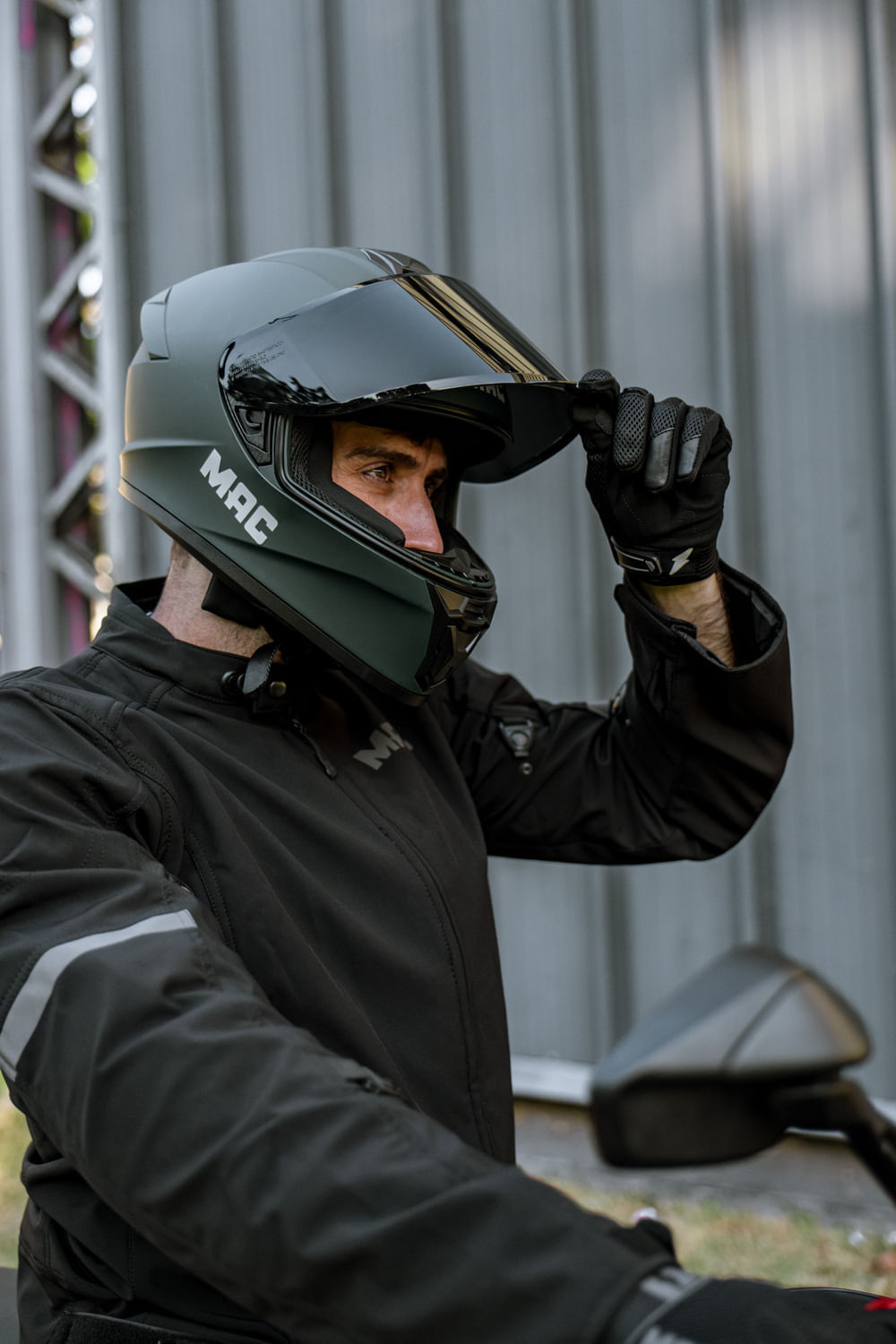 Casco MAC 801 Starter Solid Verde / Mate