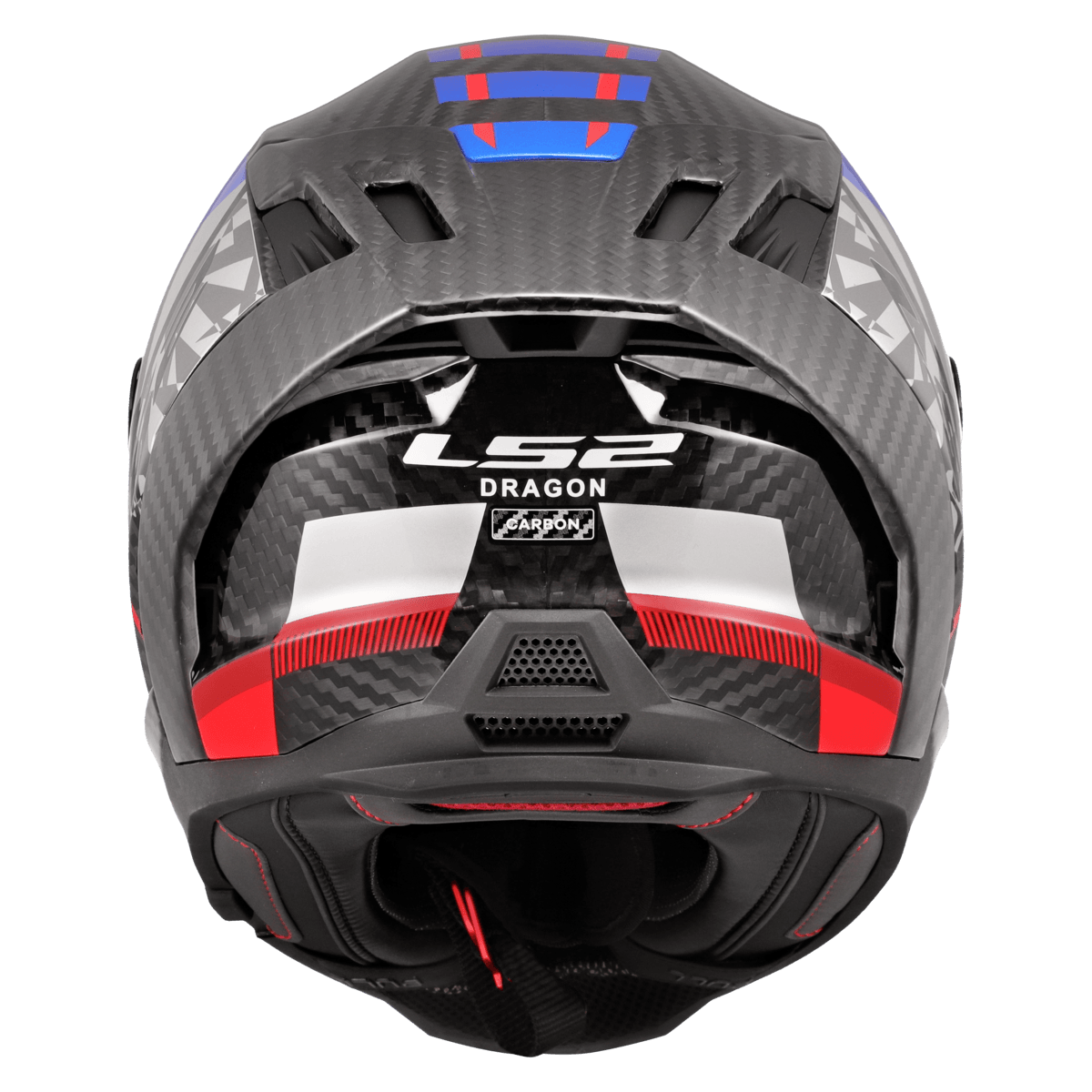 Casco LS2 807 Dragon Carbono Trax Azul / Brillo