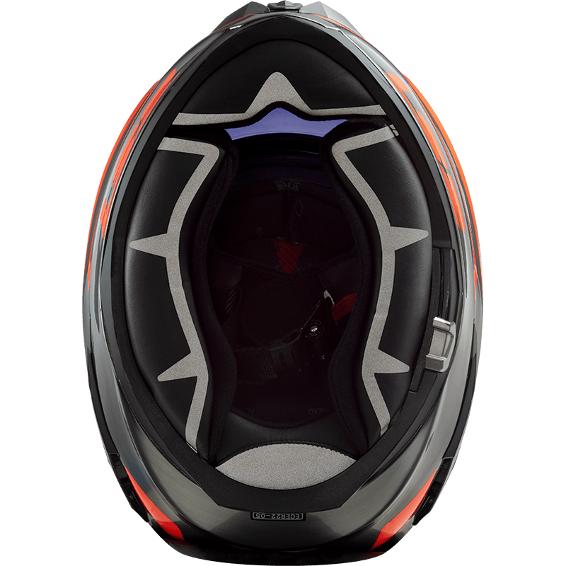 Casco LS2 352 Rookie Rampage Naranja Brillo con Spoiler