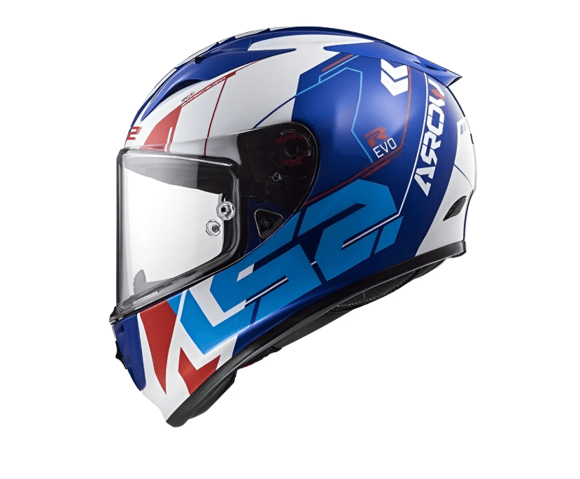 Casco LS2 323 Arrow R Evo Techno Blanco / Azul / Mate