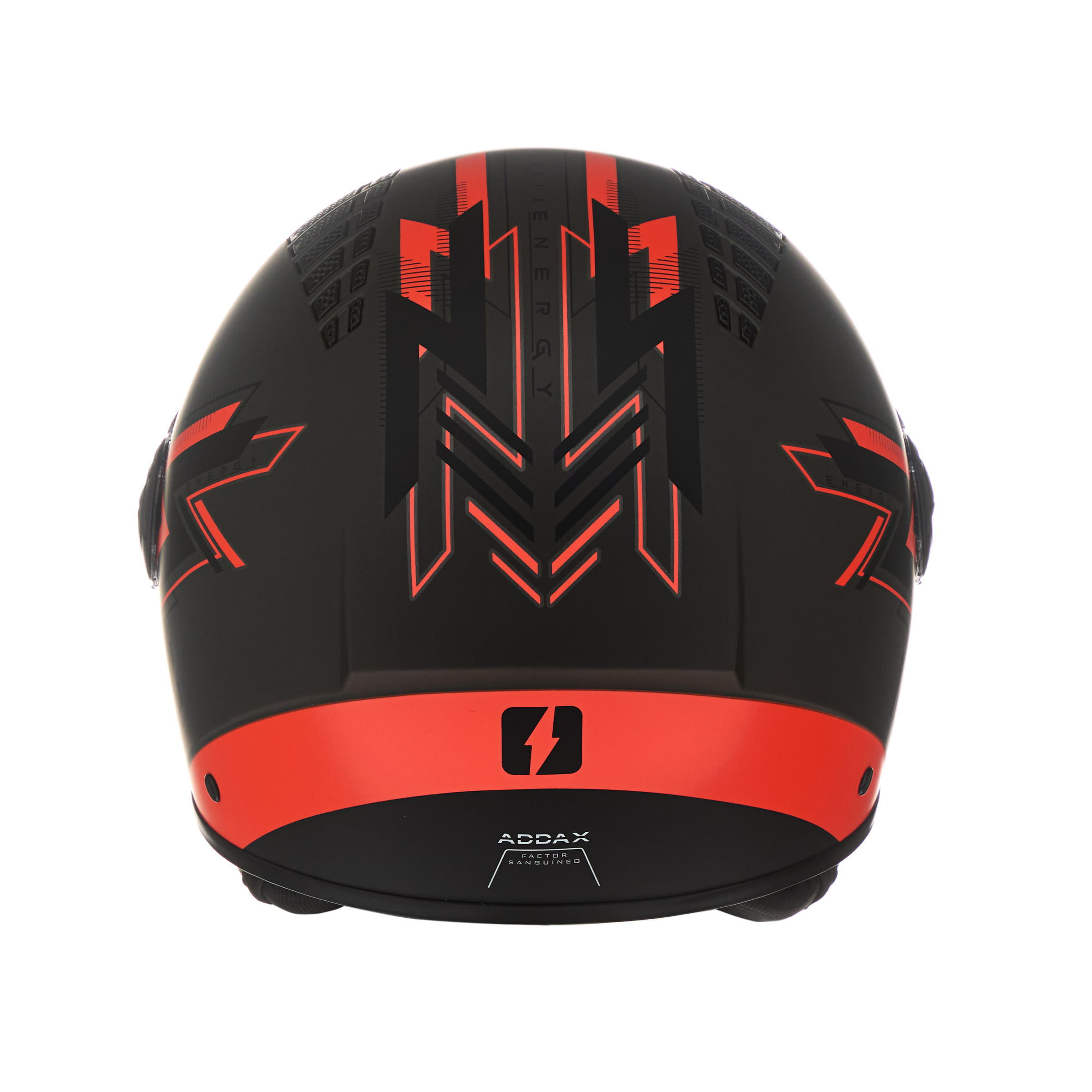 Casco MAC 230 Addax Energy Negro / Rojo / Mate
