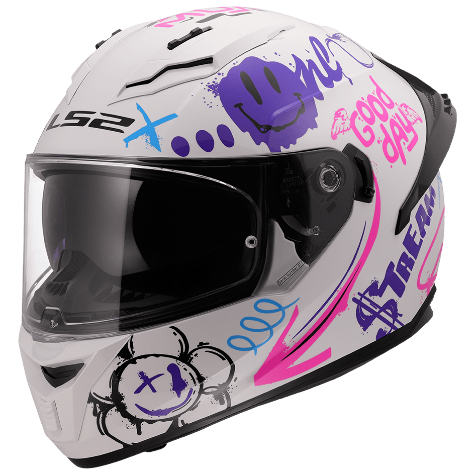 Casco LS2 806 Fusion One Blanco / Rosa / Mate