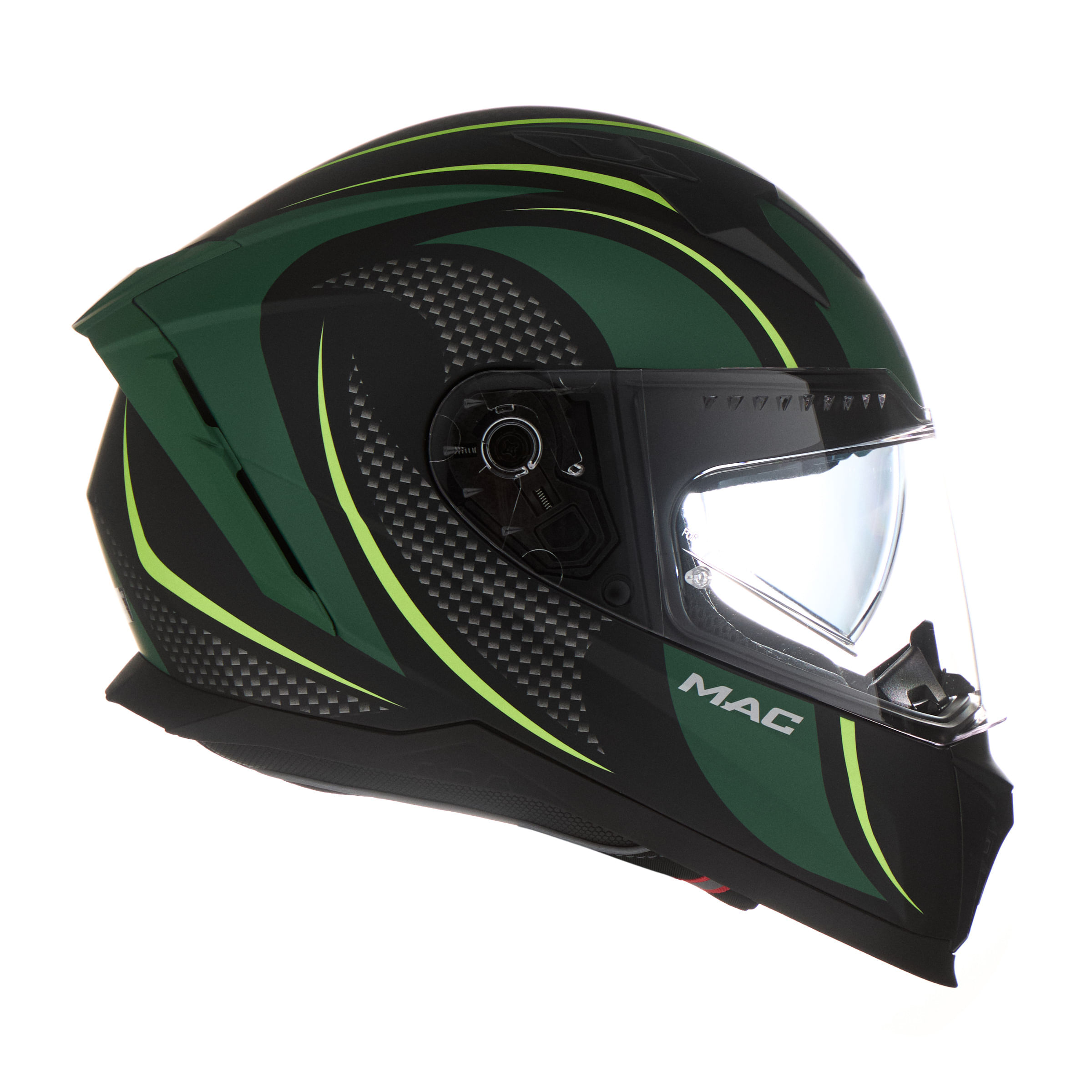 Casco MAC 069 Force Cirkus Verde / Fluo / Mate