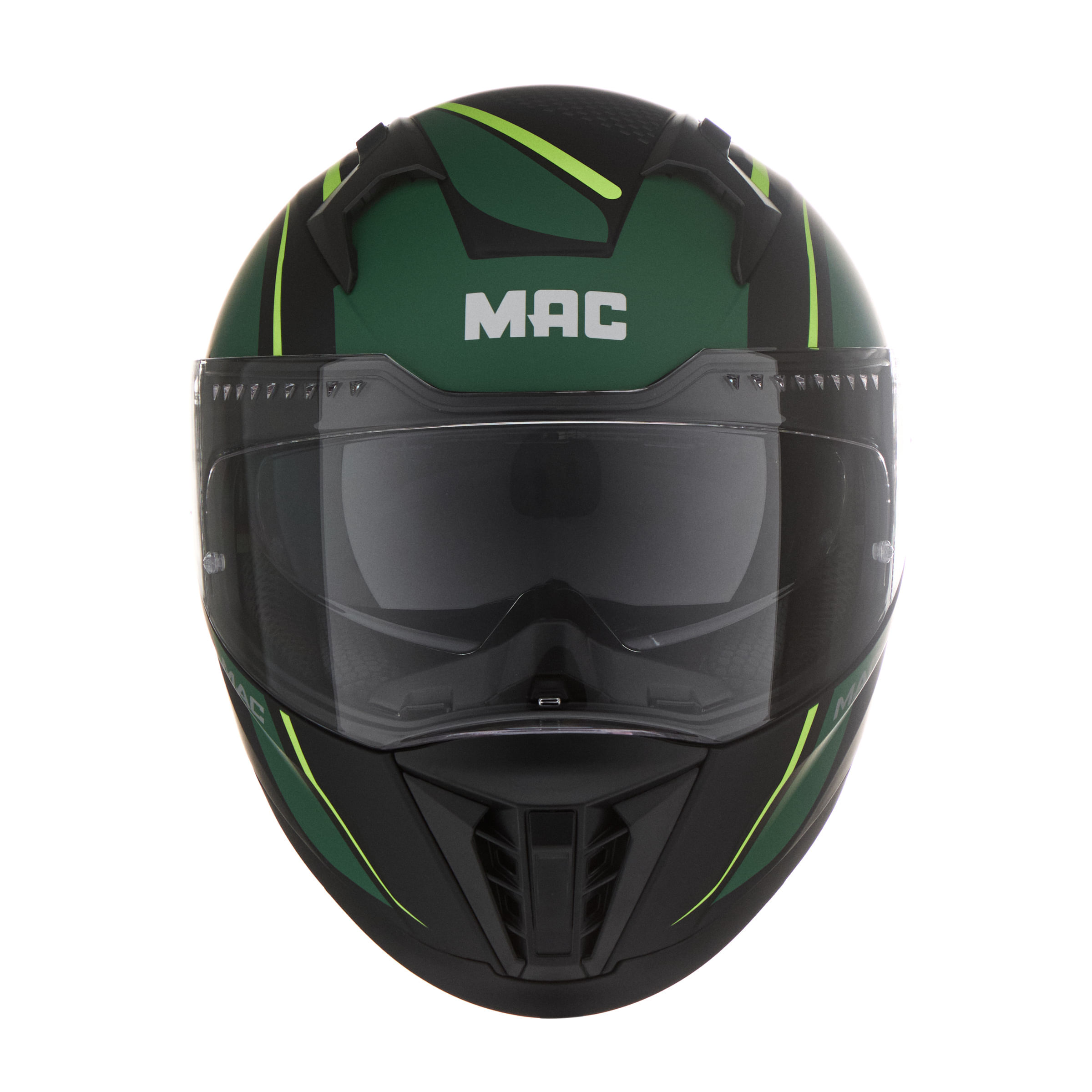 Casco MAC 069 Force Cirkus Verde / Fluo / Mate