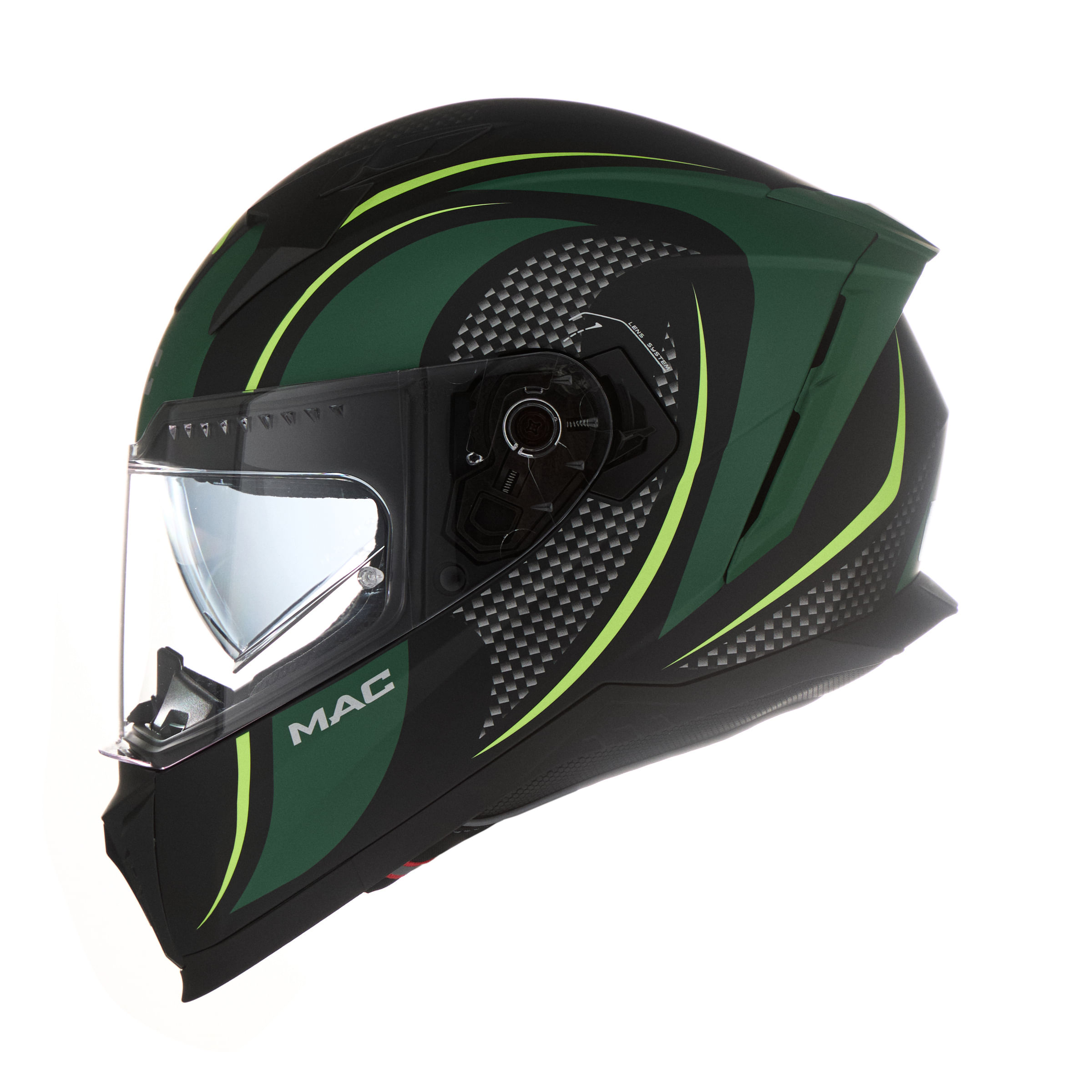 Casco MAC 069 Force Cirkus Verde / Fluo / Mate