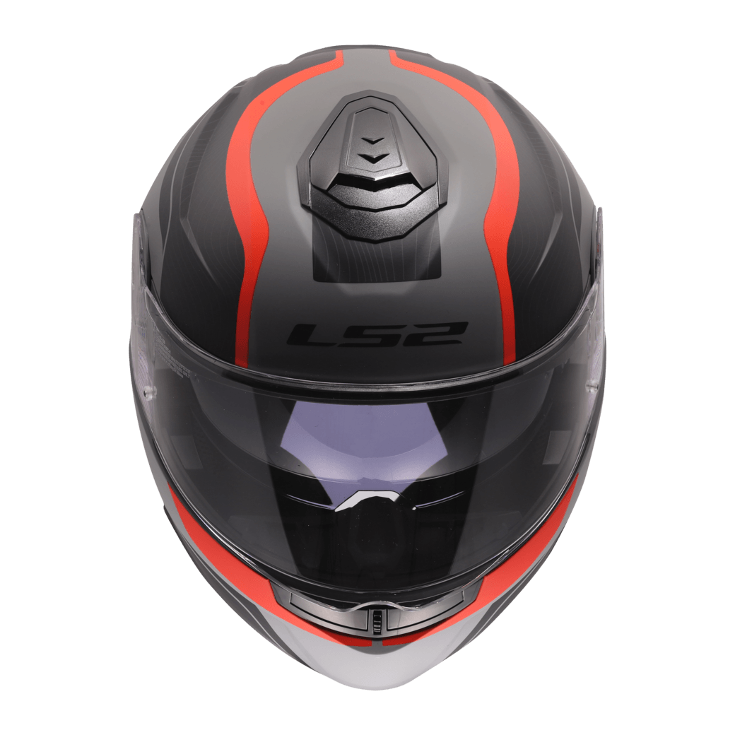 Casco LS2 908 Strobe II Monza Gris / Rojo / Brillo
