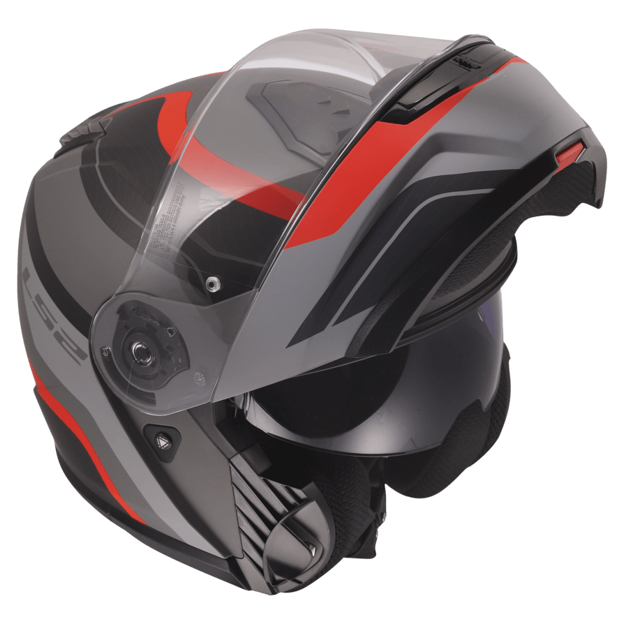 Casco LS2 908 Strobe II Monza Gris / Rojo / Brillo