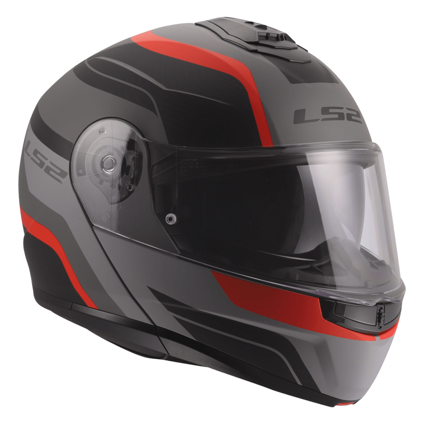 Casco LS2 908 Strobe II Monza Gris / Rojo / Brillo