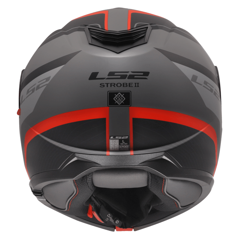 Casco LS2 908 Strobe II Monza Gris / Rojo / Brillo
