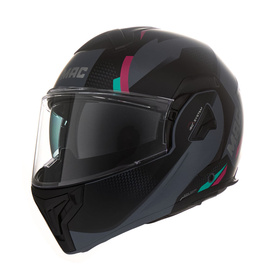 Casco MAC 628 Eclipse Vartell Negro / Gris / Mate