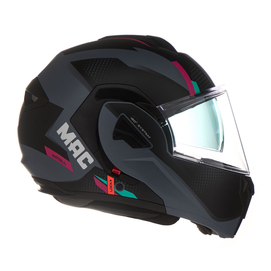 Casco MAC 628 Eclipse Vartell Negro / Gris / Mate