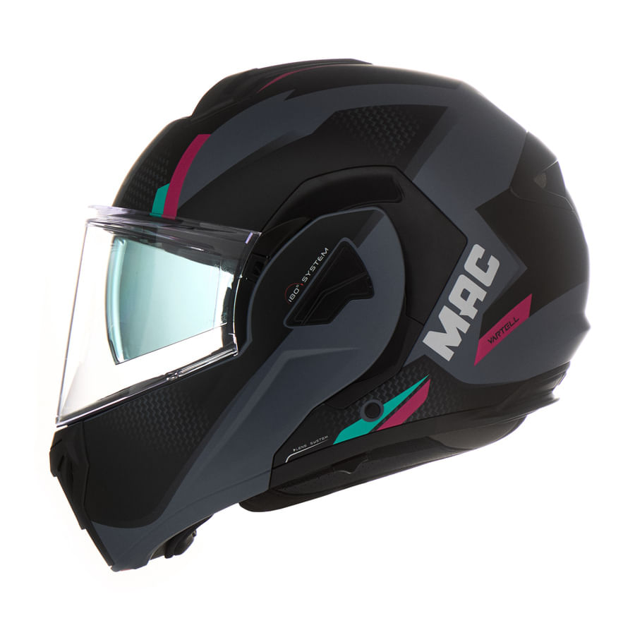Casco MAC 628 Eclipse Vartell Negro / Gris / Mate