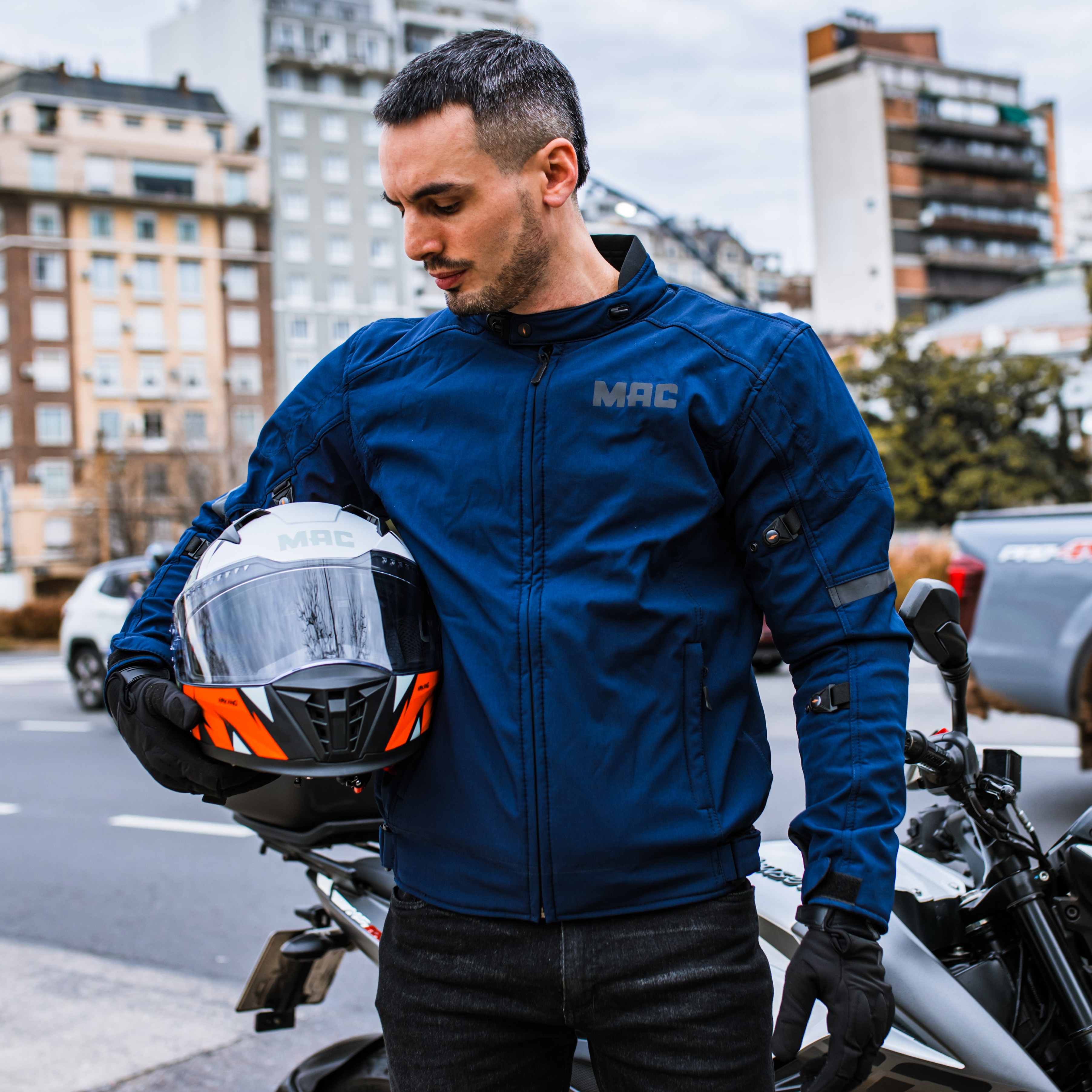 Campera MAC Urban Hombre Azul