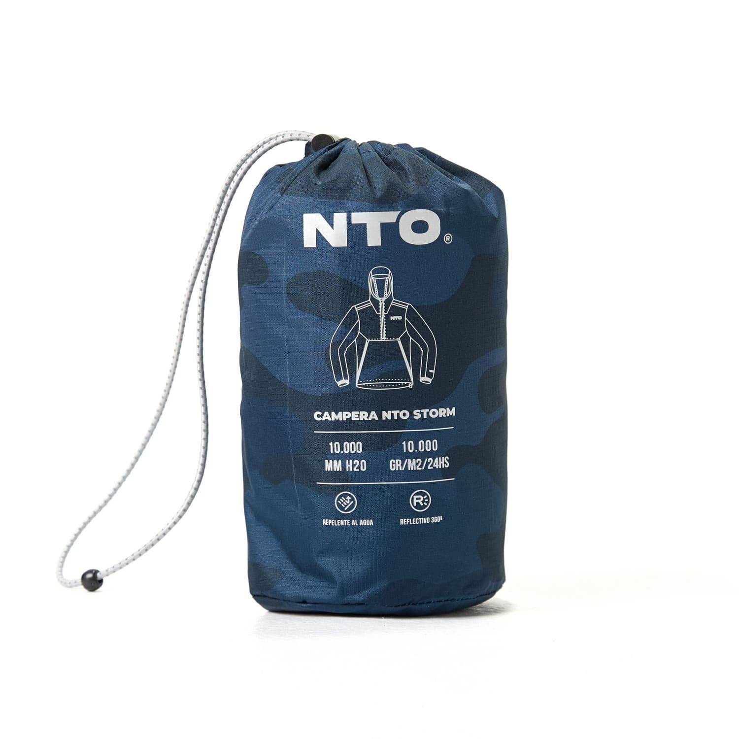 Campera NTO Storm Camo Hombre Azul