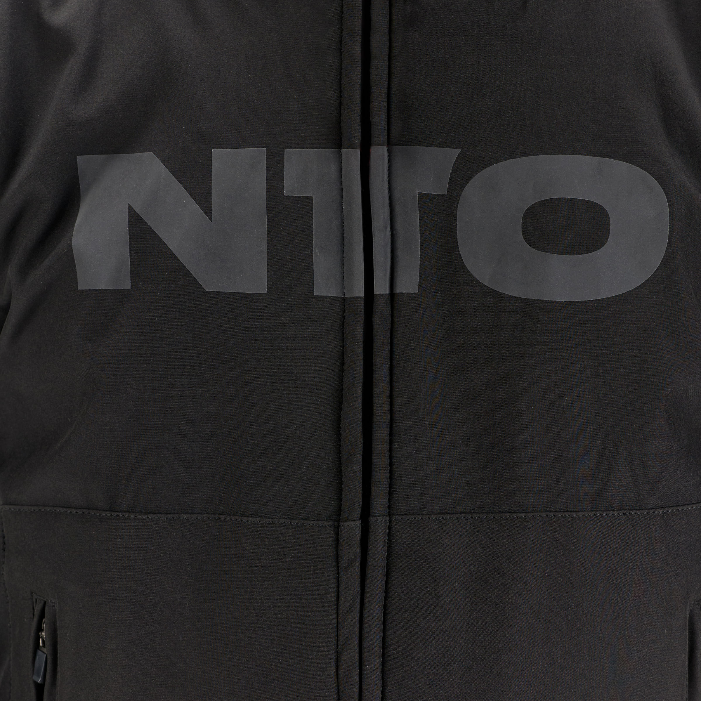Campera NTO Zip Hoodie Armor Hombre Negro