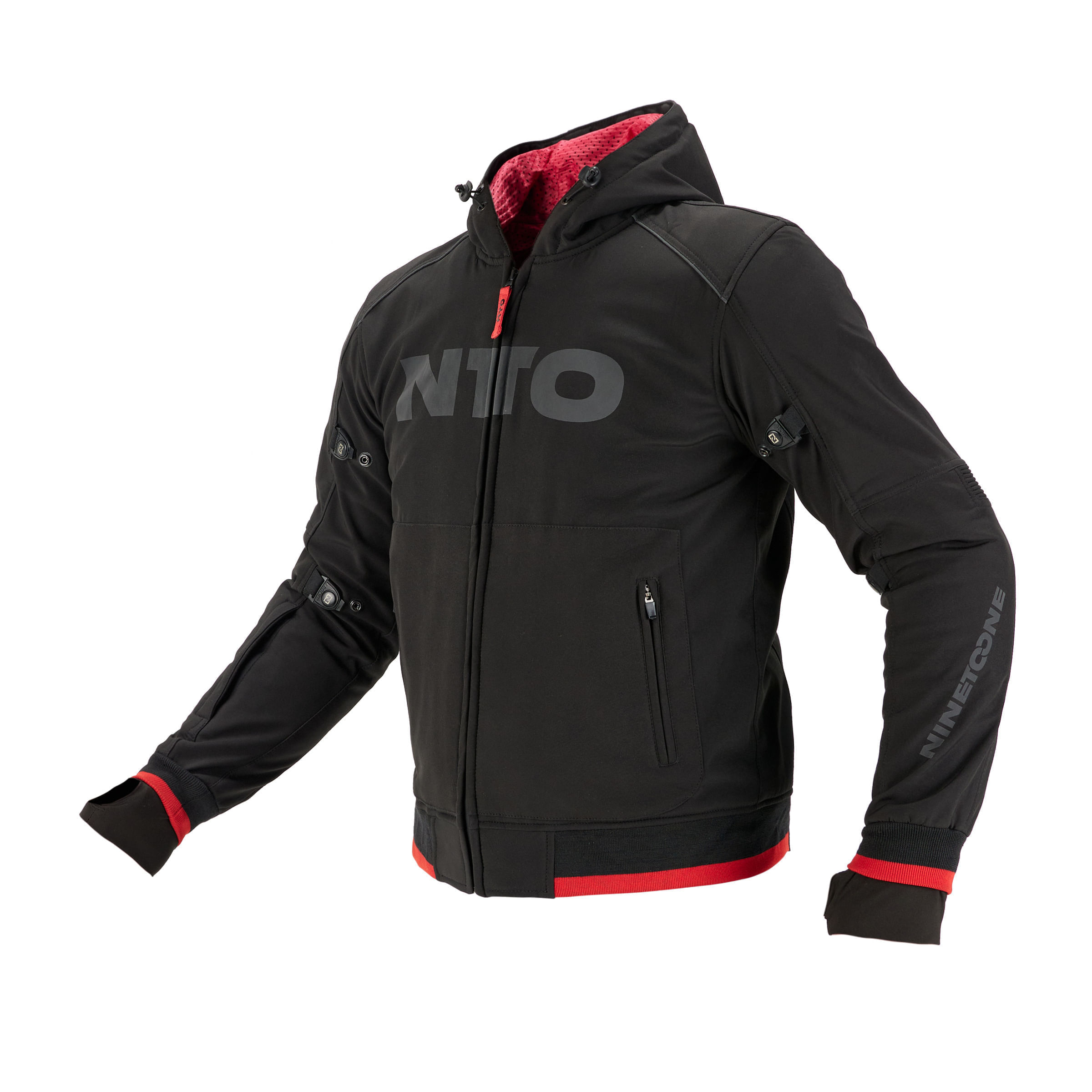 Campera NTO Zip Hoodie Armor Hombre Negro