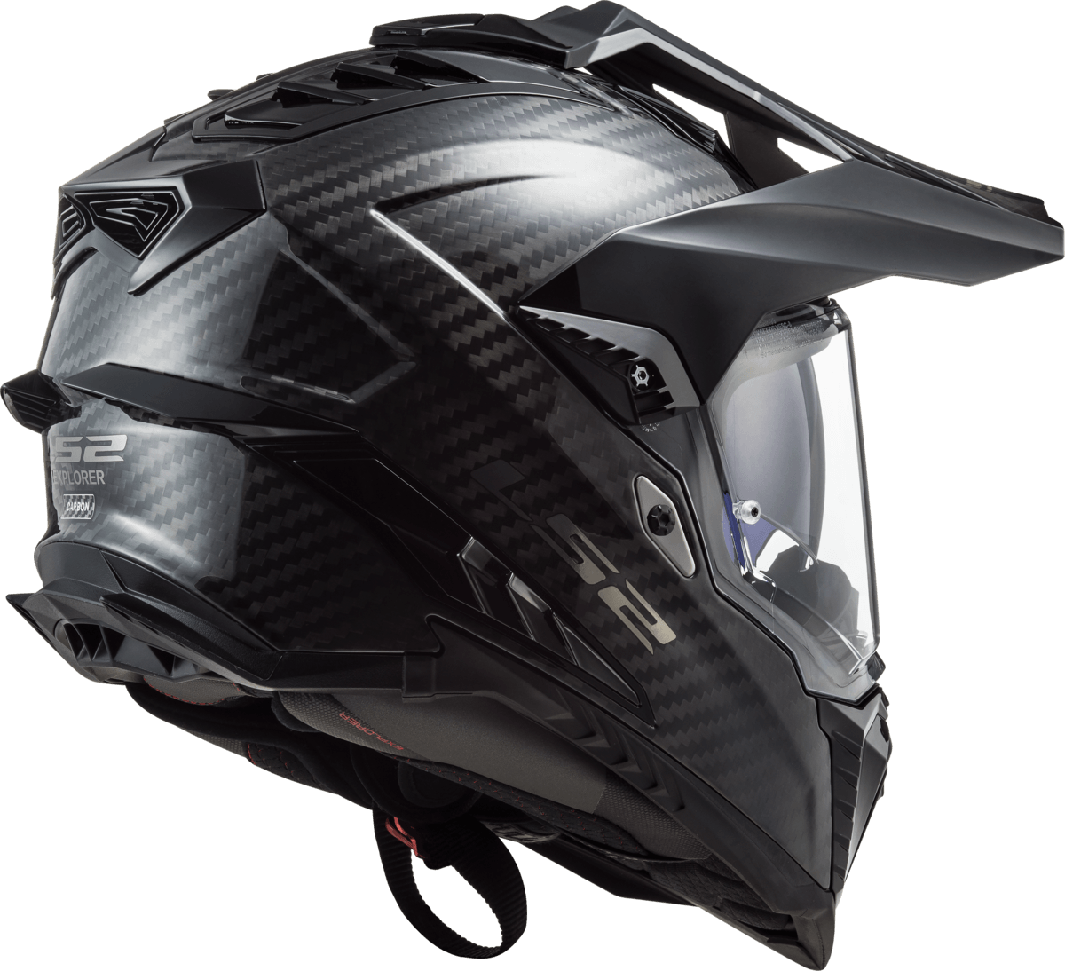Casco LS2 701 Explorer Carbono Solid Negro / Mate