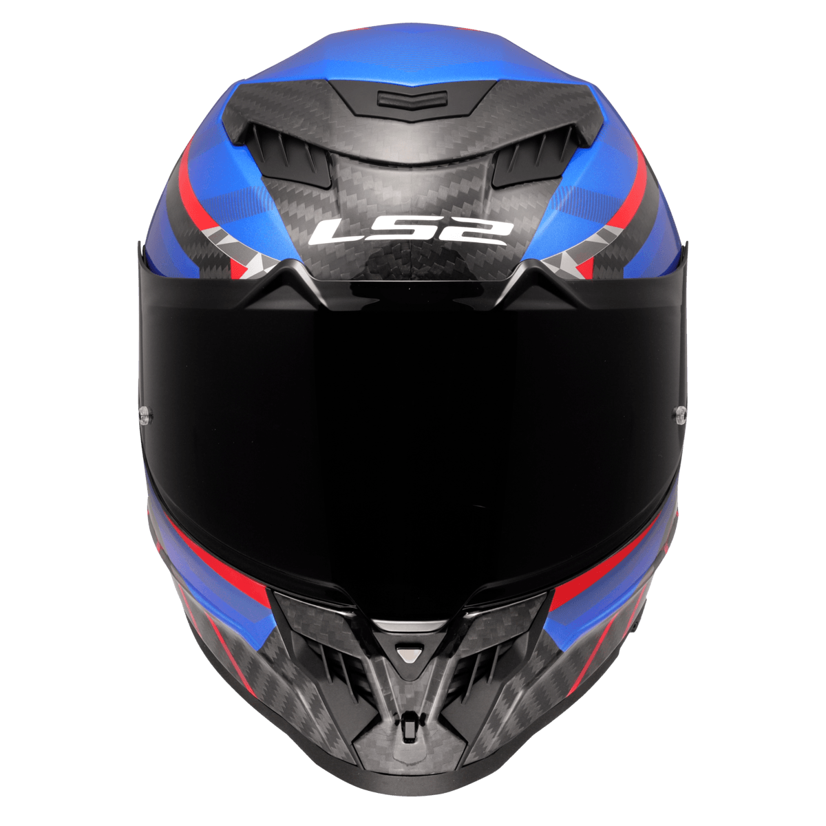 Casco LS2 807 Dragon Carbono Trax Azul / Brillo