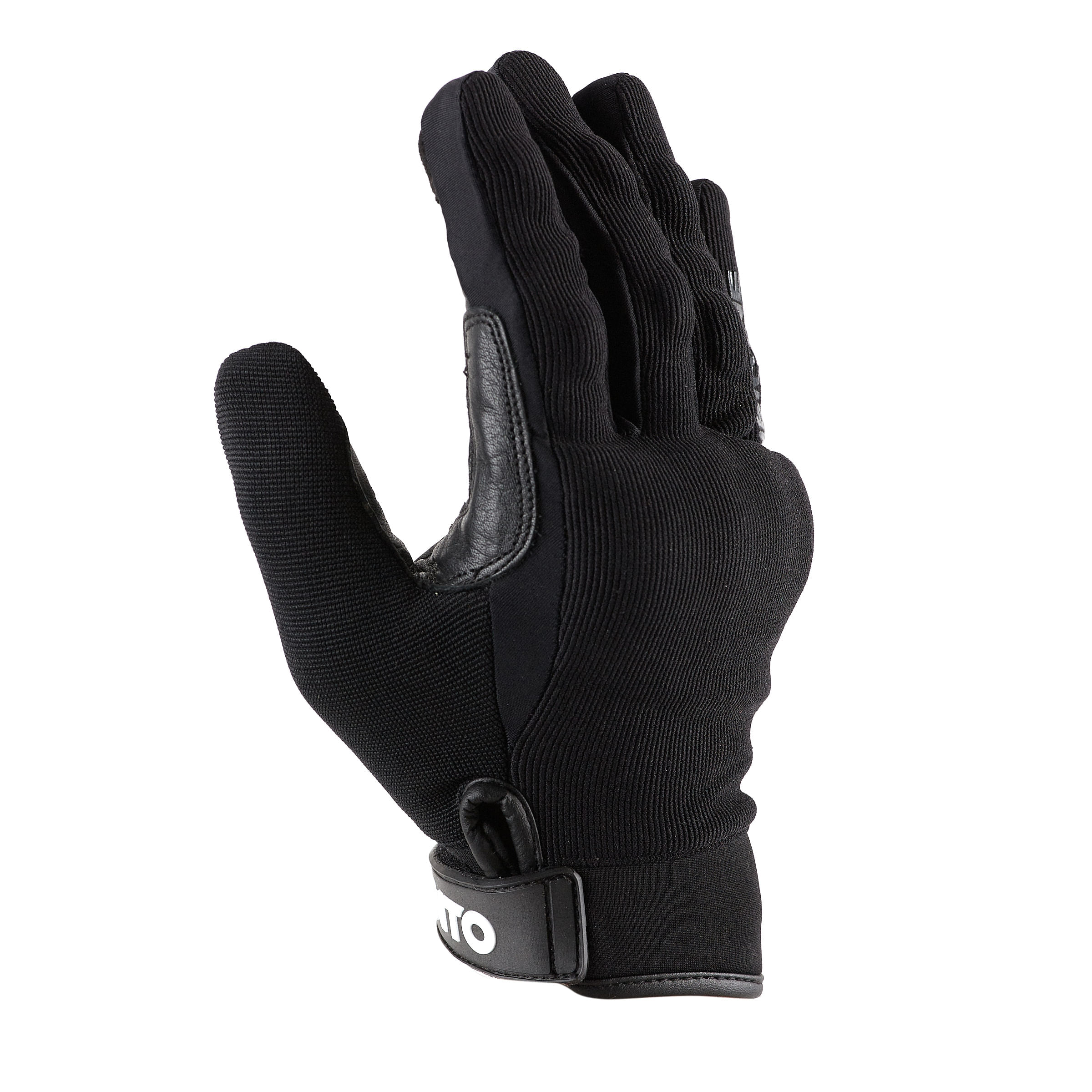 Guantes Cortos NTO Cuero Microfibra Urban Evo Negro