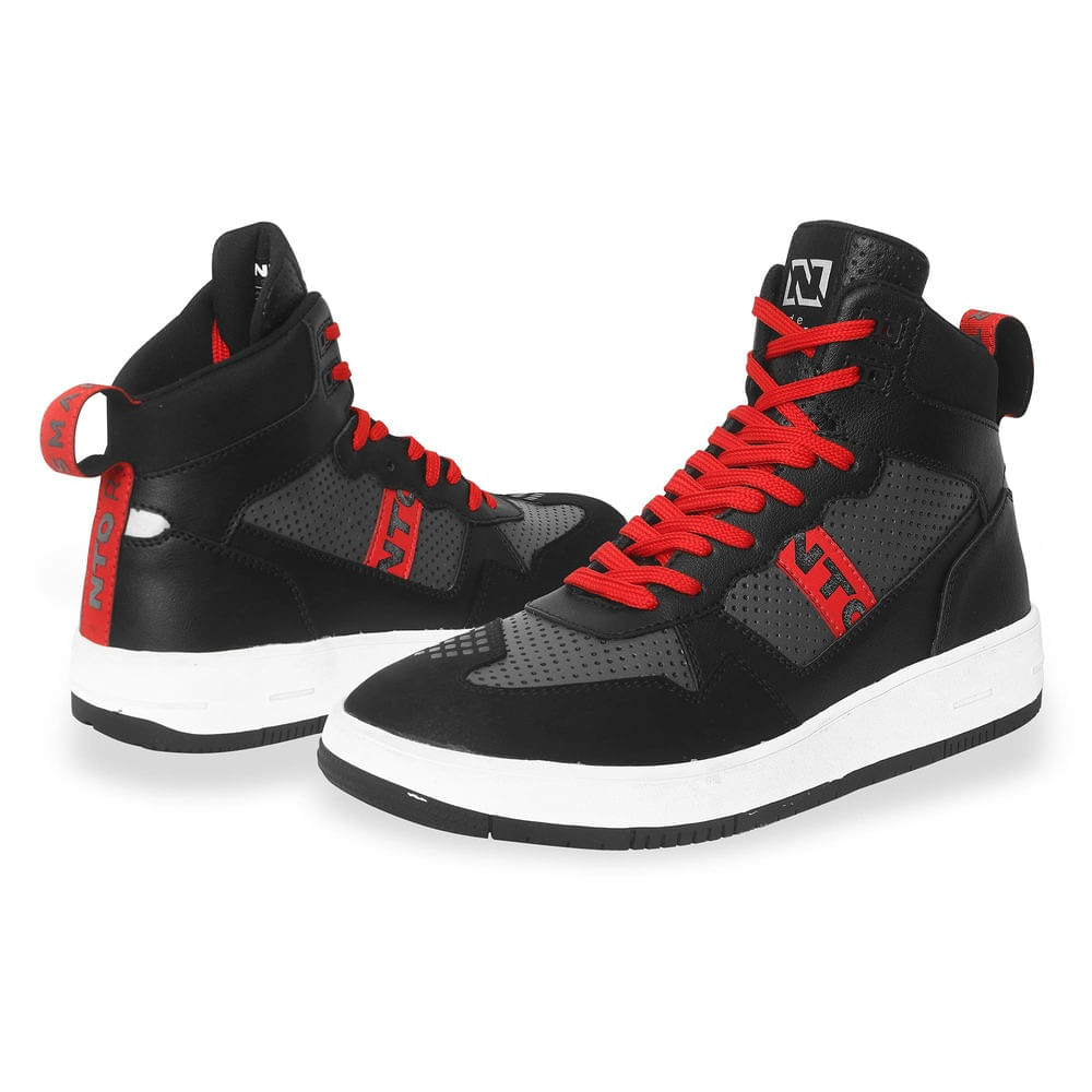 Sneaker NTO Commuter Hombre Negro / Rojo