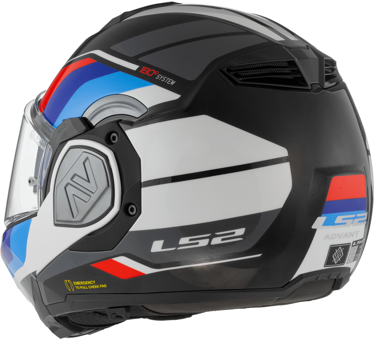 Casco LS2 906 Advant Sport Negro / Rojo / Mate