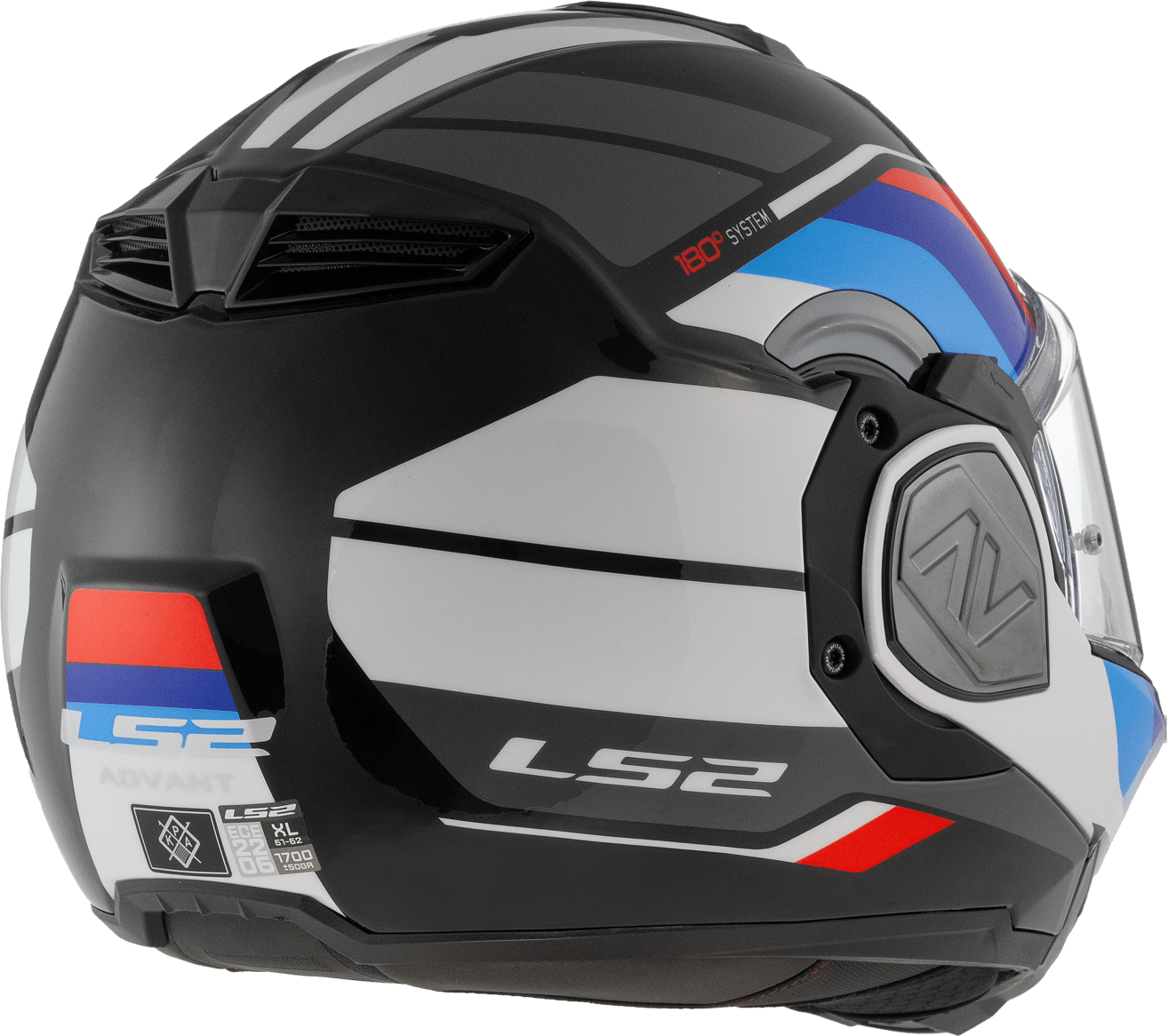 Casco LS2 906 Advant Sport Negro / Rojo / Mate