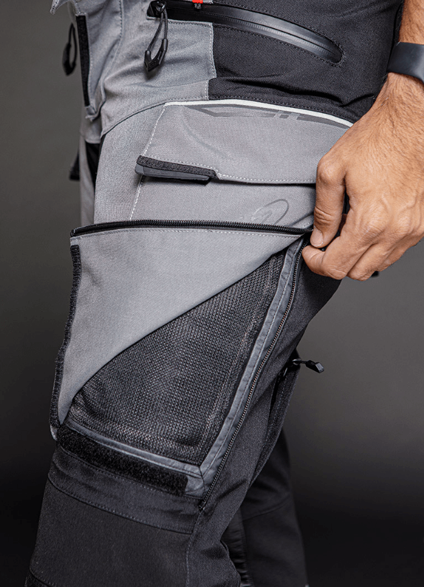 Pantalon LS2 Apollo Hombre Negro / Gris