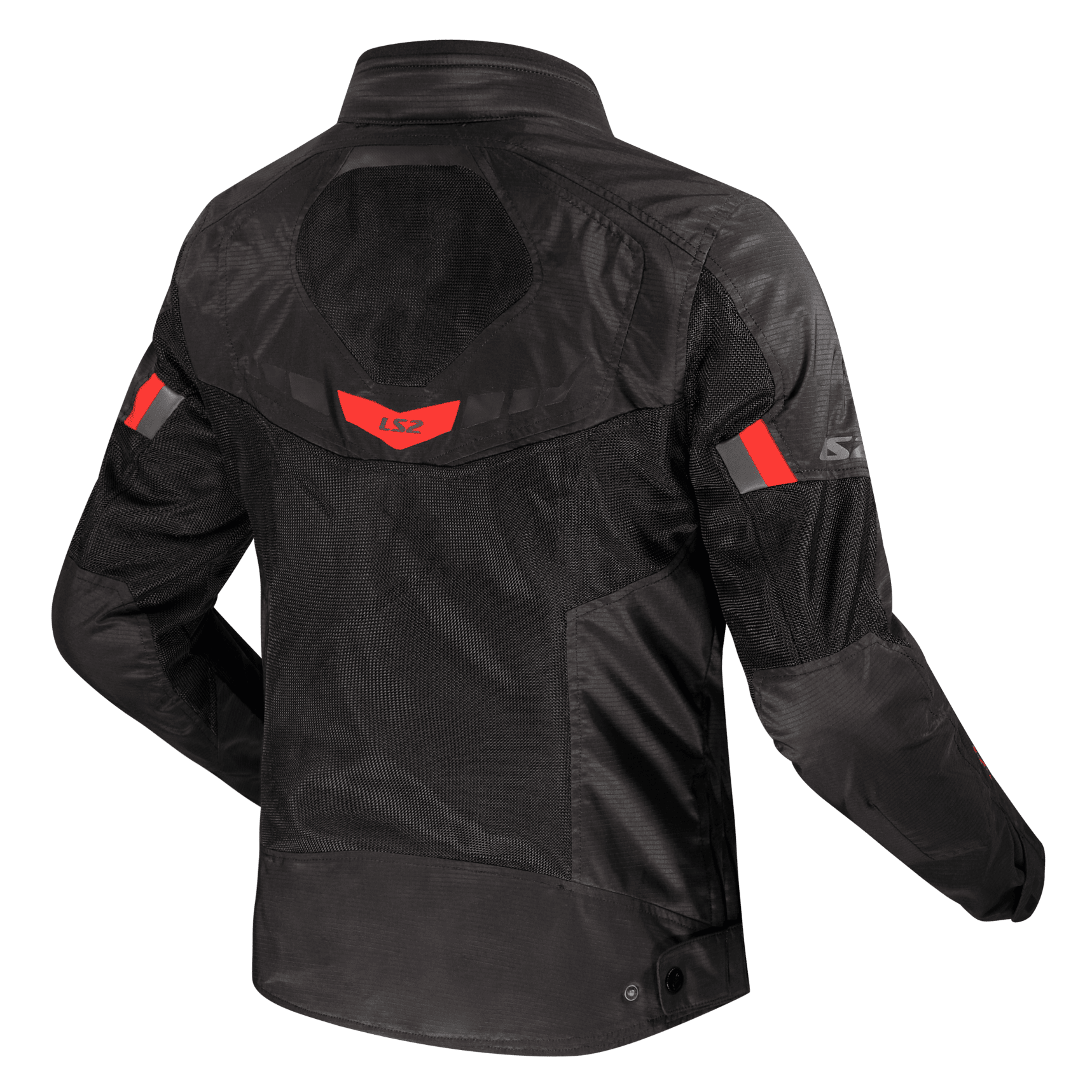 Campera Ls2 Garda Air Hombre Negra / Rojo