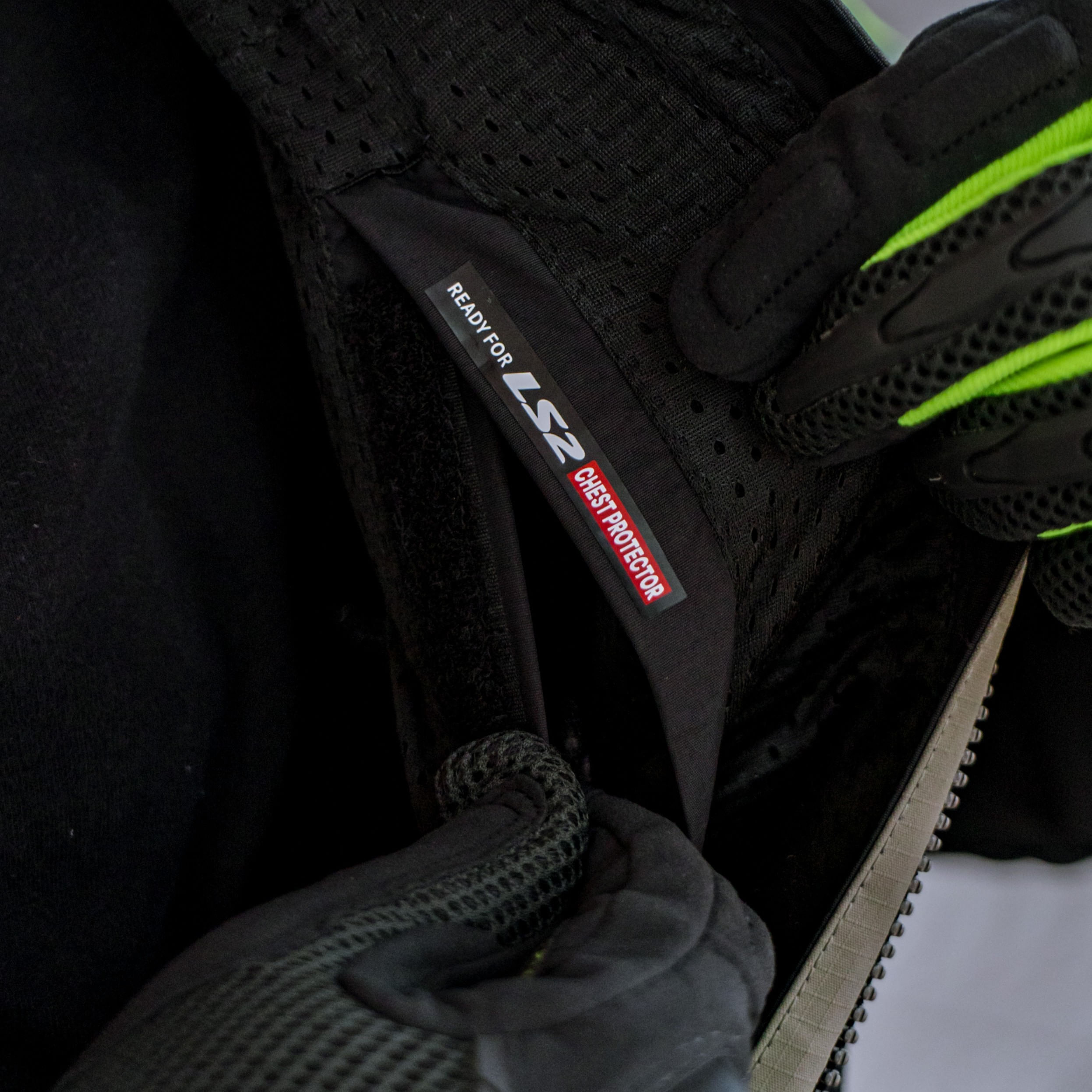 Campera Ls2 Garda Air Hombre Negra / Gris