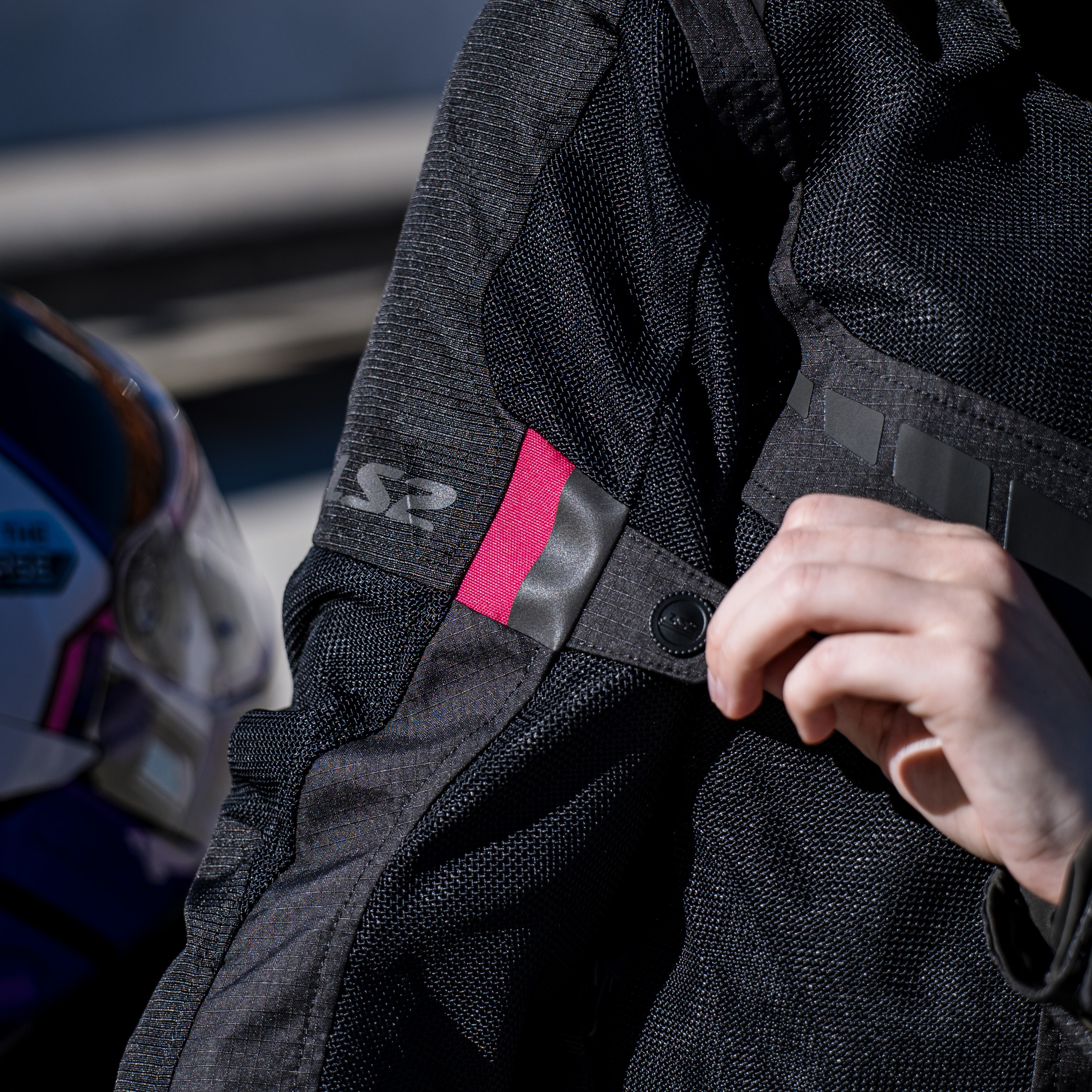 Campera Ls2 Garda Air Mujer Negra / Rosa