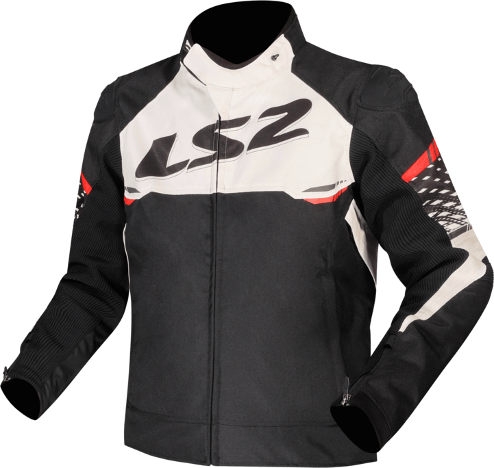 Campera LS2 Apex Hombre Negro / Rojo