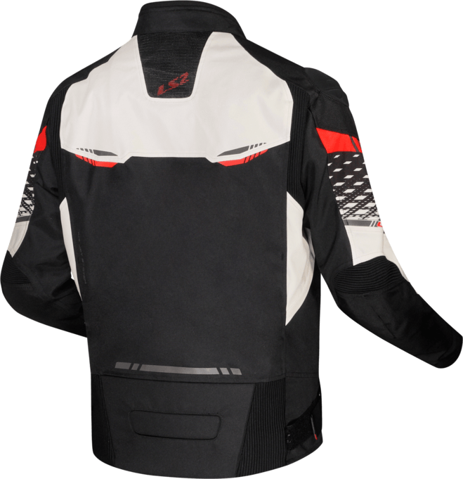 Campera LS2 Apex Hombre Negro / Rojo