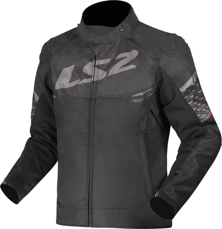 Campera LS2 Apex Hombre Negro / Gris