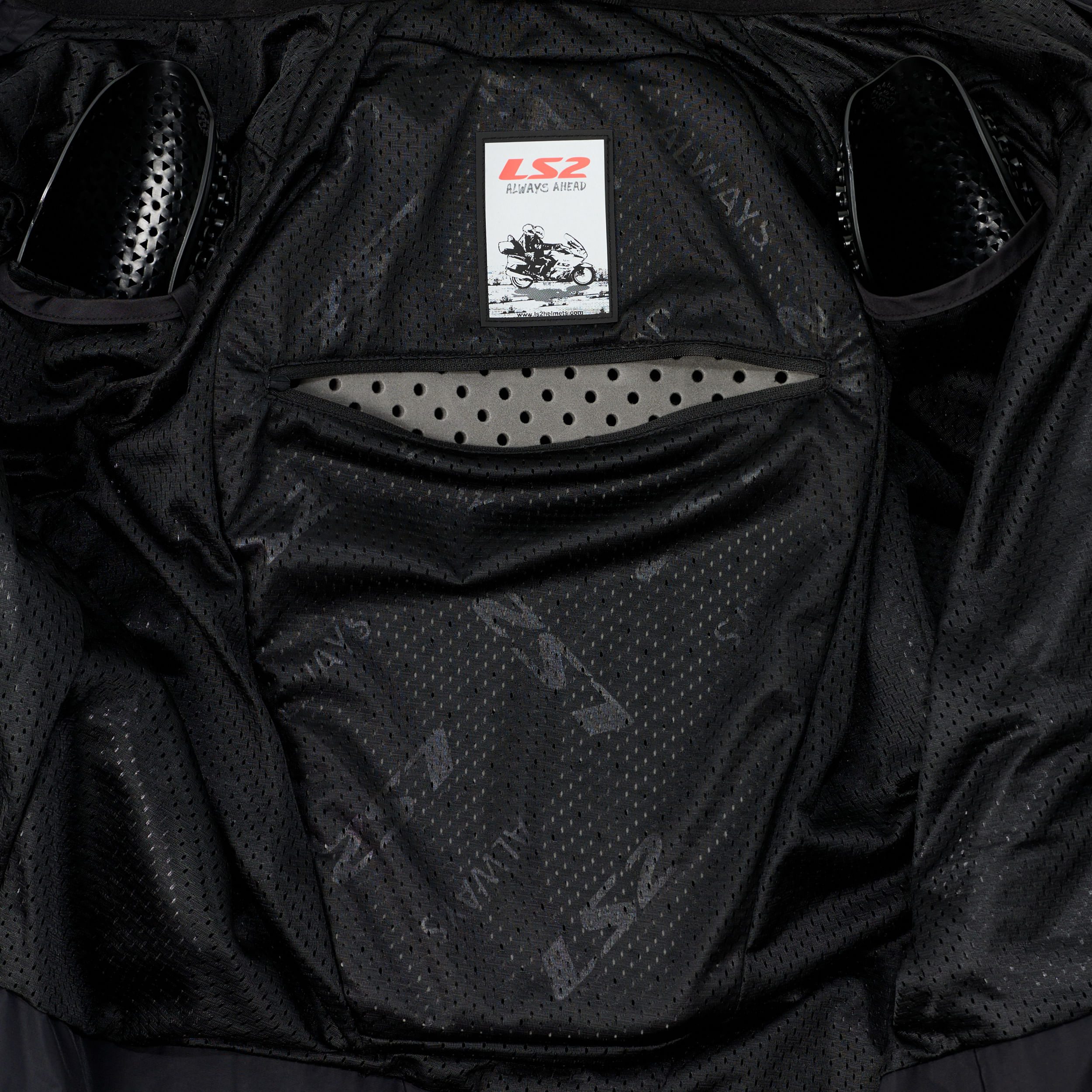 Campera LS2 Narvik Mujer Gris / Negro