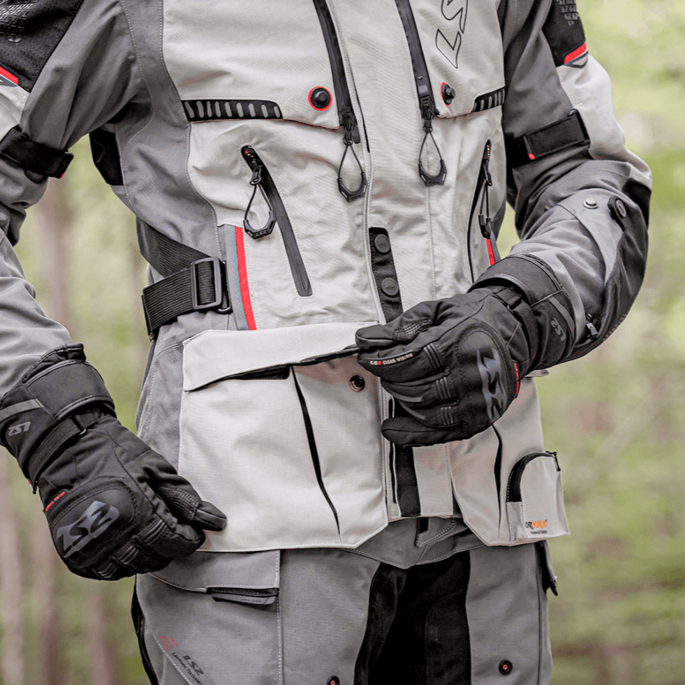 Campera LS2 Apollo Hombre Gris / Negro