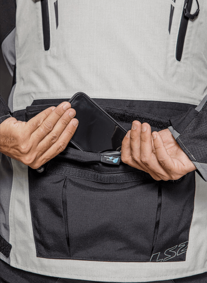 Campera LS2 Apollo Hombre Gris / Negro