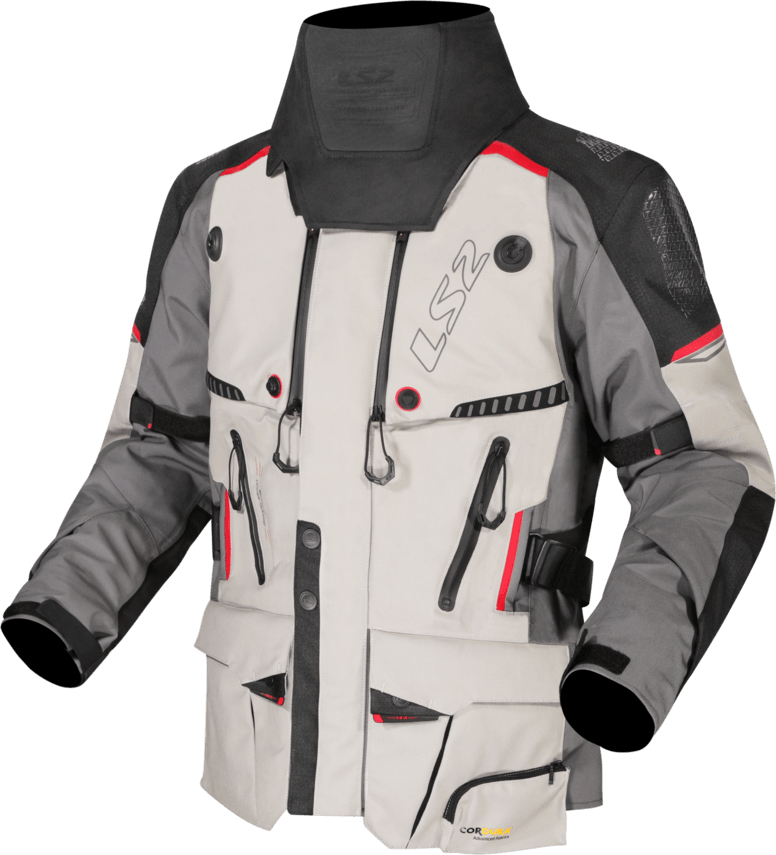 Campera LS2 Apollo Hombre Gris / Negro