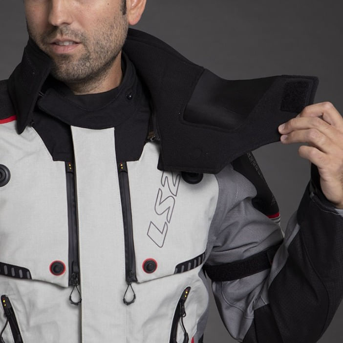 Campera LS2 Apollo Hombre Gris / Negro