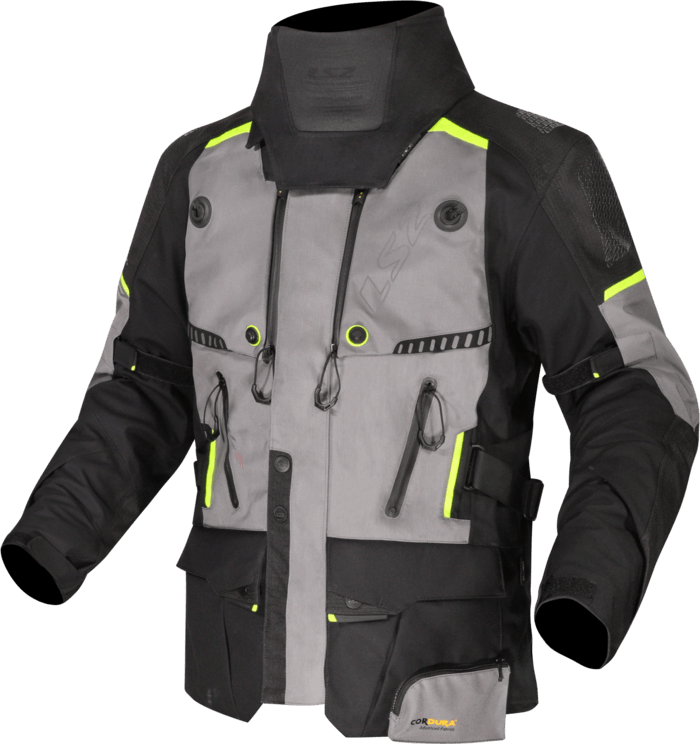 Campera LS2 Apollo Hombre Negro / Gris