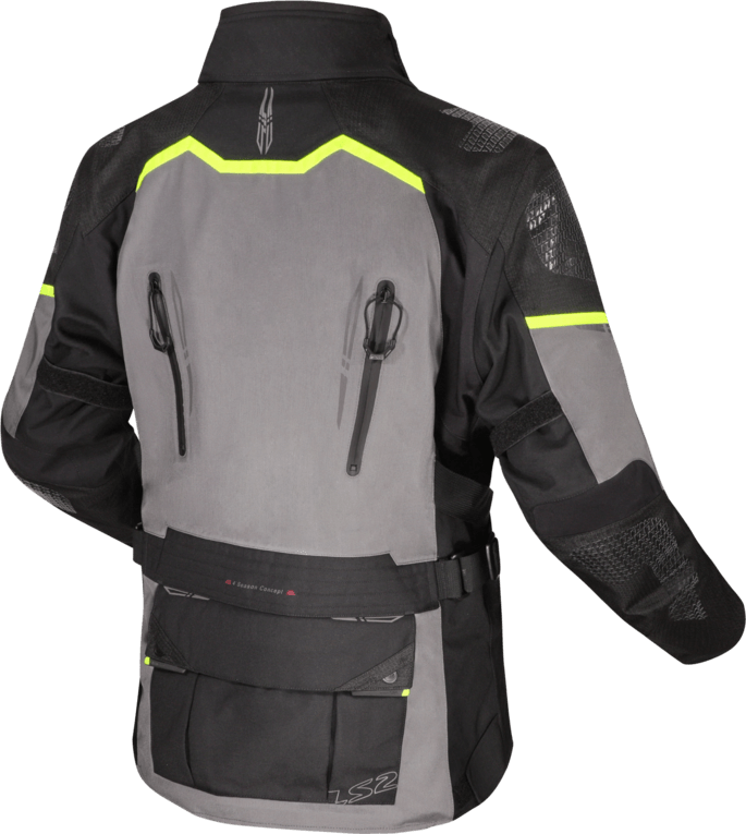 Campera LS2 Apollo Hombre Negro / Gris