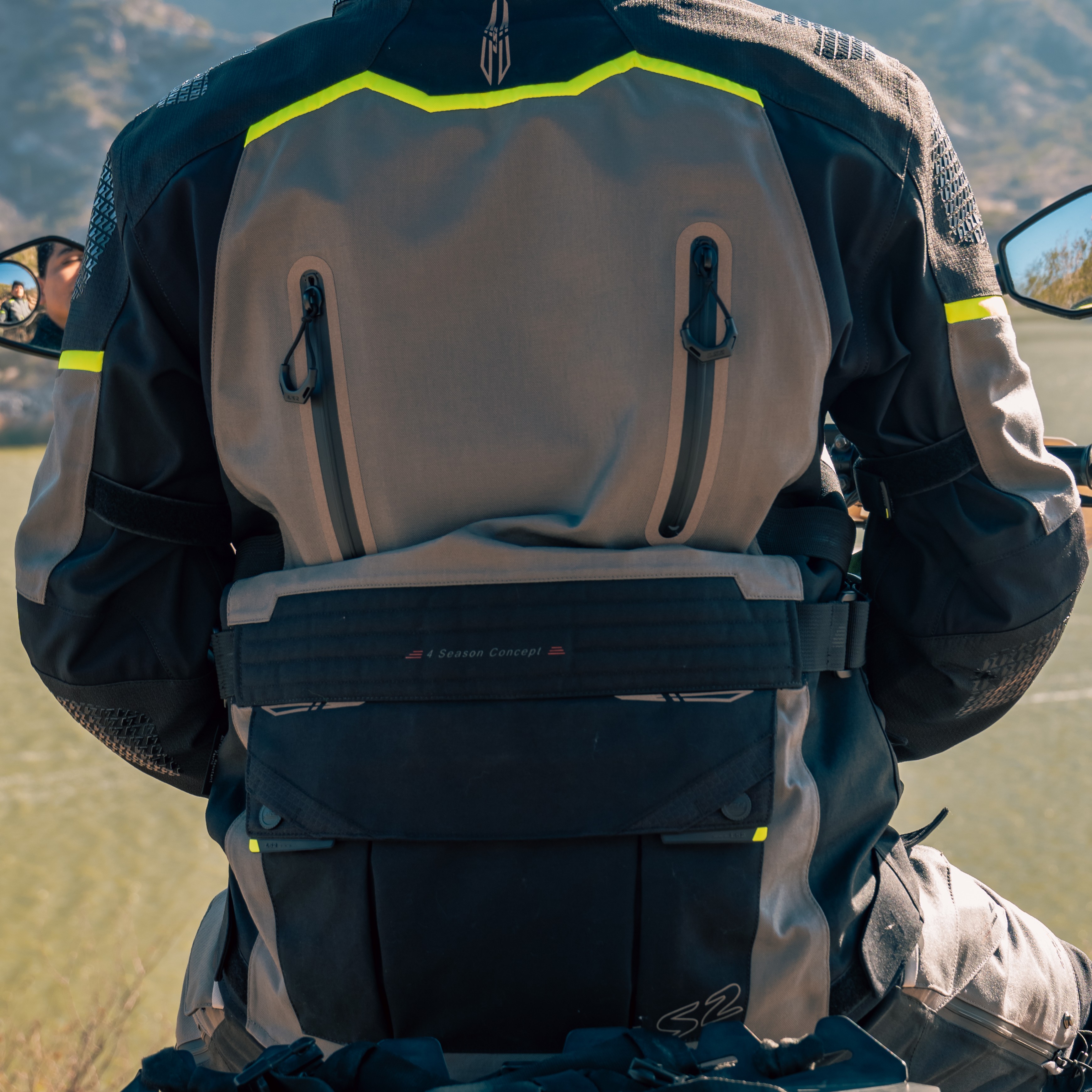 Campera LS2 Apollo Hombre Negro / Gris