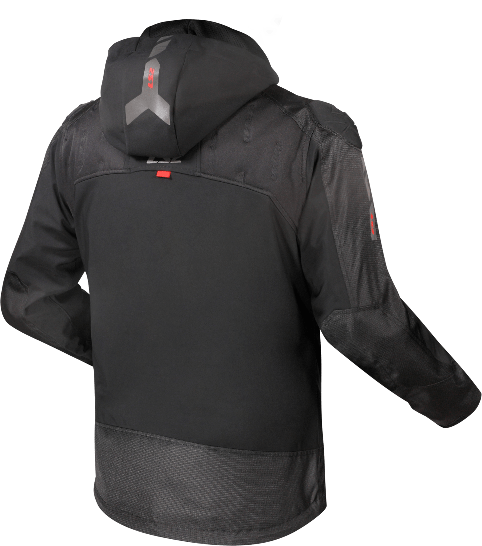 Campera Ls2 Zirconium Hombre Negro / Rojo
