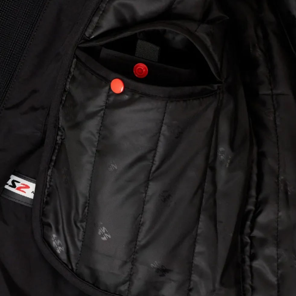 Campera LS2 Shadow Mujer Negro / Gris