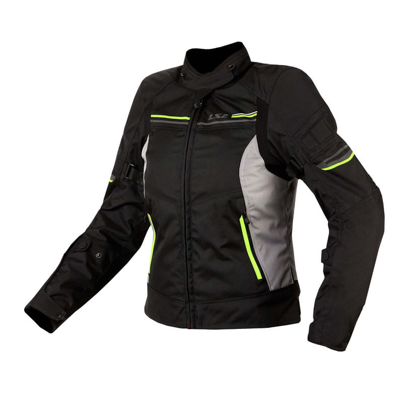 Campera LS2 Shadow Mujer Negro / Gris