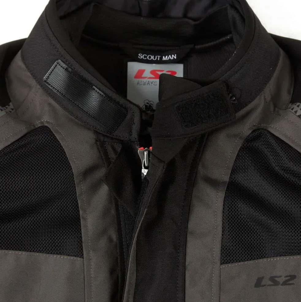 Campera LS2 Scout Hombre Negro / Gris