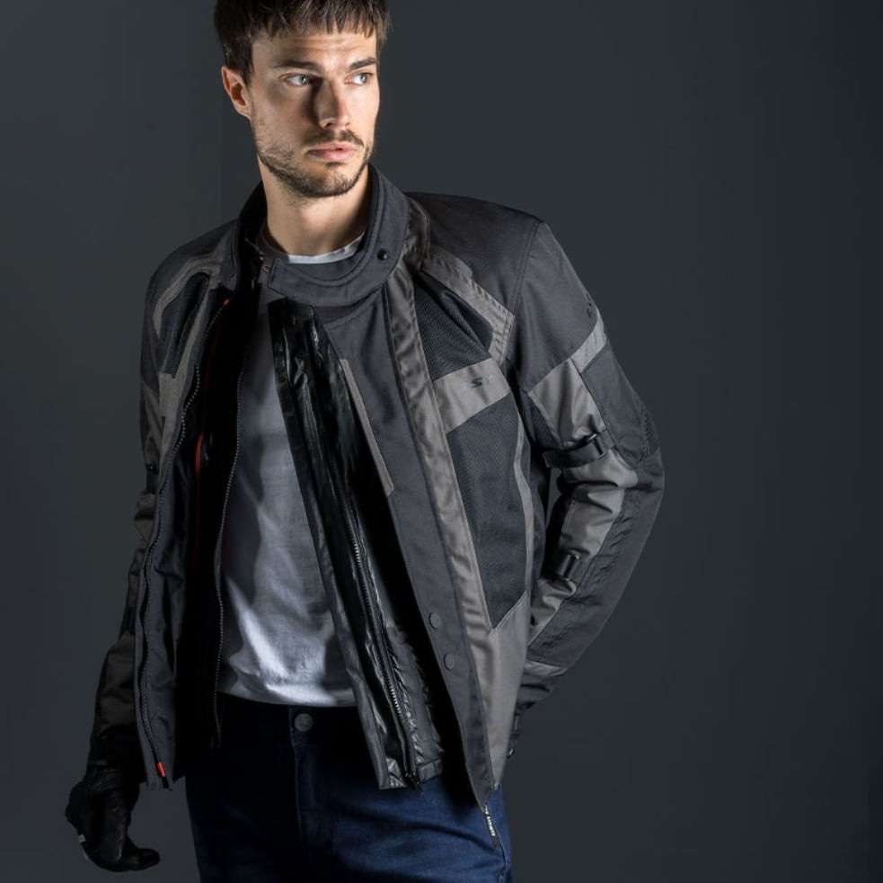 Campera LS2 Scout Hombre Negro / Gris