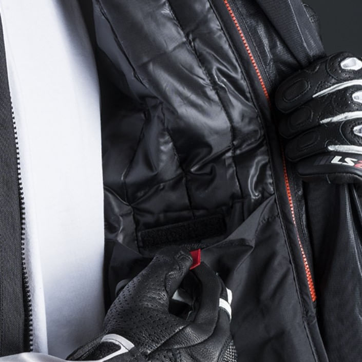 Campera LS2 Scout Hombre Negro / Gris