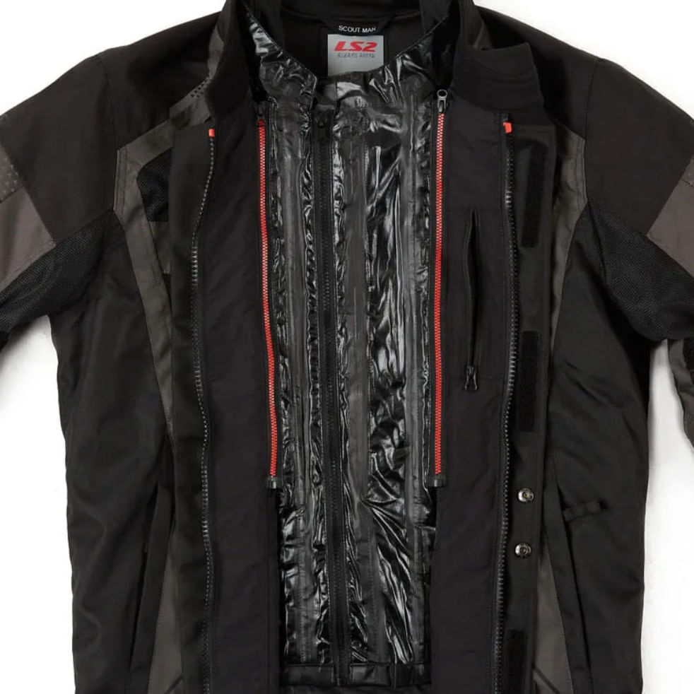 Campera LS2 Scout Hombre Negro / Gris